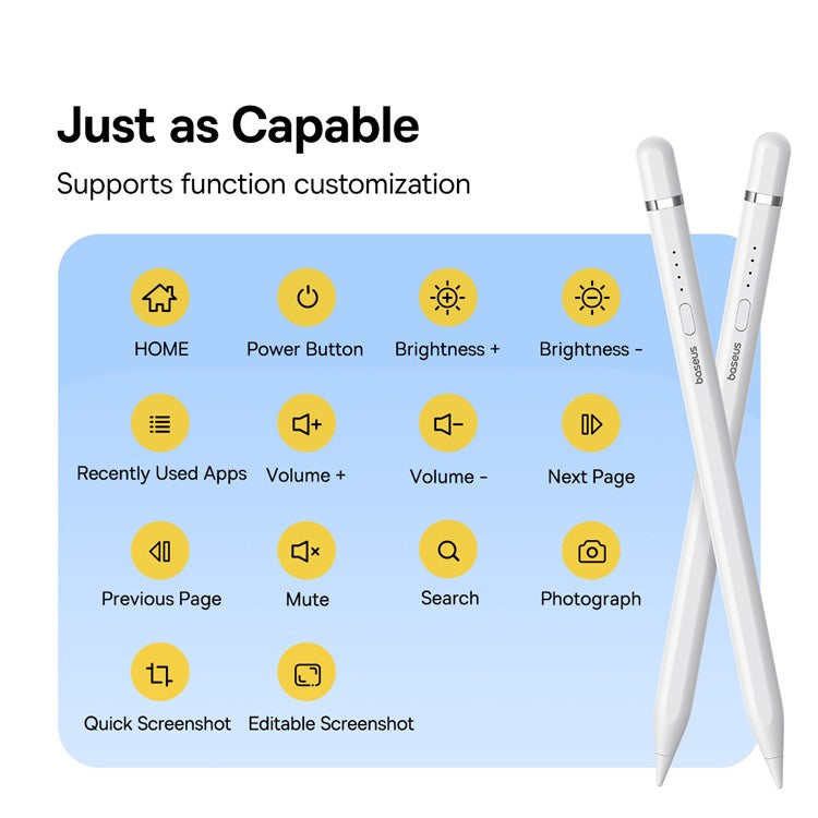 BASEUS Smooth Writing 2 Series Stylus Pen Plug-In Type Charging Capacitive Pencil (iP Active Bluetooth Version)