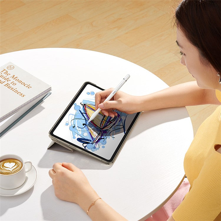 BASEUS Smooth Writing 2 Series Capacitive Stylus Plug-In Type Charging Touch Screen Pencil (Type-C Active Bluetooth Version) - White