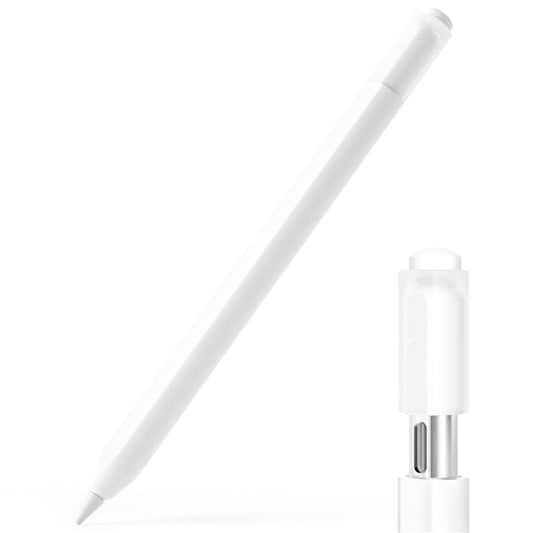 For Apple Pencil (USB-C) Stylish Silicone Sleeve Stylus Pen Protective Cover - White