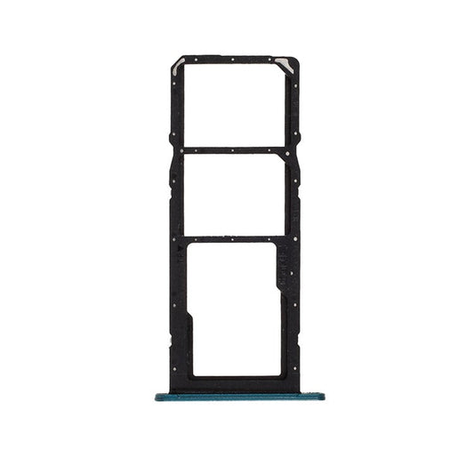 For Huawei P smart 2021 / Honor 10X Lite OEM Dual SIM Card + TF Card Tray Holder Replacement (without Logo) - Blue