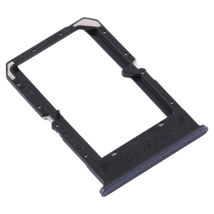 For Oppo A72 CPH2067 Dual SIM Card Tray Holder Replacement (without Logo) - Black
