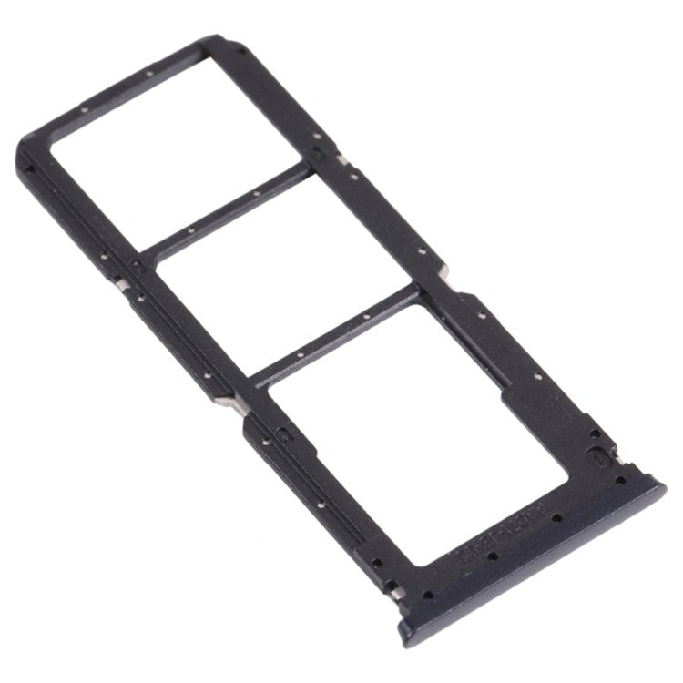 For Oppo A16 CPH2269/A16s CPH2271 Dual SIM Cards + Single TF Card Tray Holder Replacement (without Logo) - Black