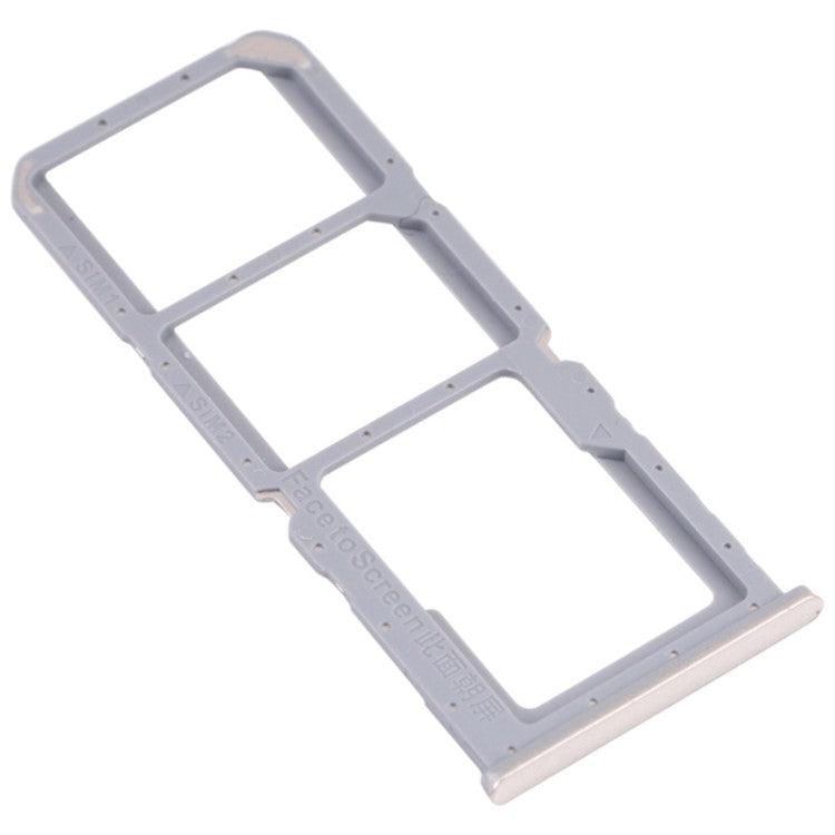For Oppo A16 CPH2269/A16s CPH2271 Dual SIM Cards + Single TF Card Tray Holder Replacement (without Logo) - Gold