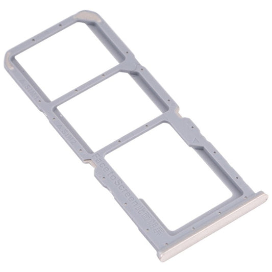 For Oppo A16 CPH2269/A16s CPH2271 Dual SIM Cards + Single TF Card Tray Holder Replacement (without Logo) - Gold
