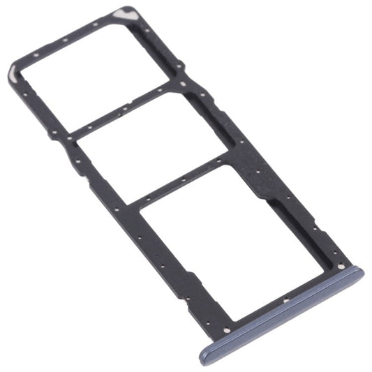 For Realme C20 RMX3063 / C20A RMX3061 Dual SIM Cards + Single TF Card Tray Holder Replacement (without Logo) - Grey