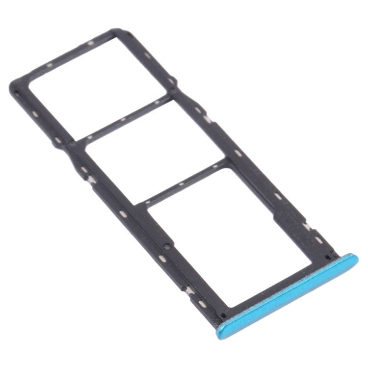 For Realme 5i RMX2030, RMX2032 Dual SIM Cards + Single TF Card Tray Holder Replacement (without Logo) - Green