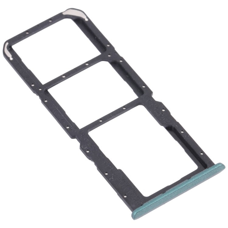 For Realme 7i (Asia) RMX2103 Dual SIM Cards + Single TF Card Tray Holder Replacement (without Logo) - Green