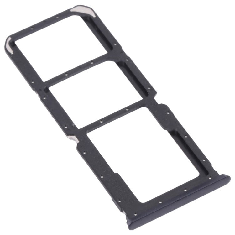 For Oppo A54 5G / 4G Dual SIM Cards + Single for SD Card Tray Holder Replacement (without Logo) - Black