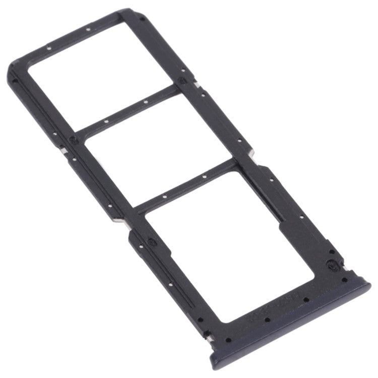 For Oppo A54 5G / 4G Dual SIM Cards + Single for SD Card Tray Holder Replacement (without Logo) - Black