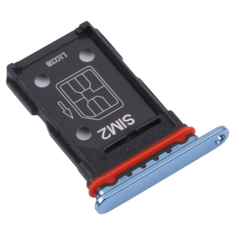 For Oppo Find X3 PEDM00 Dual SIM Card Tray Holder Replacement (without Logo) - Blue