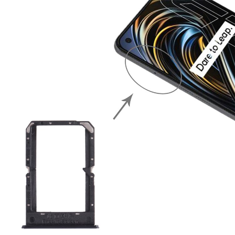 For Realme GT 5G/GT Neo/X7 Max 5G Dual SIM Card Tray Holder Replacement (without Logo) - Silver