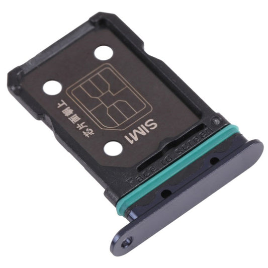 For Oppo Reno5 Pro+ 5G Dual SIM Card Tray Holder Replacement (without Logo) - Black