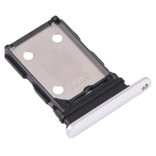 For Realme X7 RMX2176 Dual SIM Card Tray Holder Replacement (without Logo) - Silver
