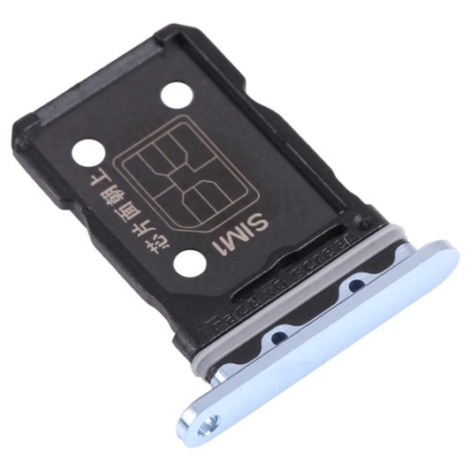 For Oppo Reno6 Pro 5G Dual SIM Card Tray Holder Replacement (without Logo) - Blue