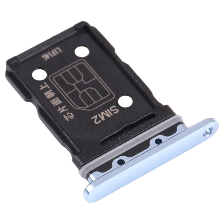 For Oppo Reno6 Pro 5G Dual SIM Card Tray Holder Replacement (without Logo) - Blue