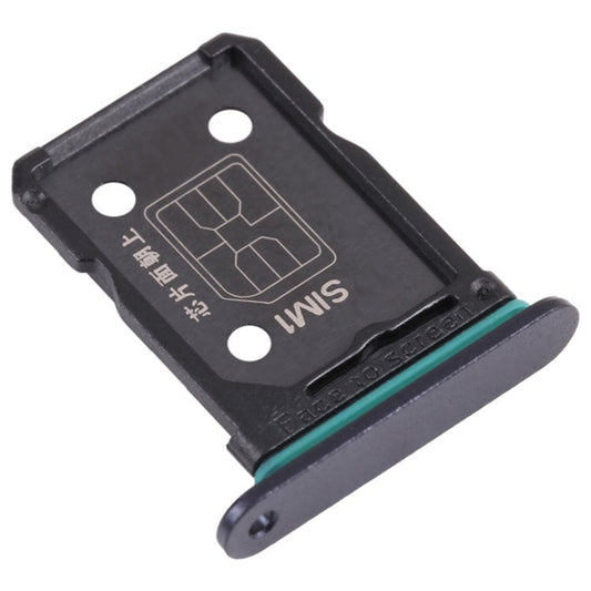For Oppo Reno6 5G PEQM00, CPH2251 Dual SIM Card Tray Holder Replacement (without Logo) - Black