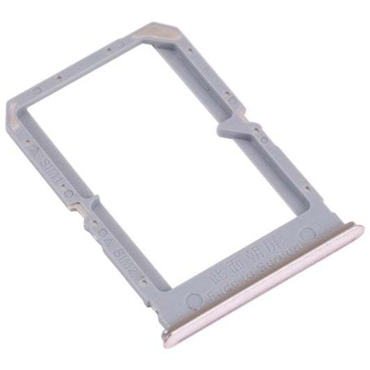 For Oppo Reno5 5G PEGM00, PEGT00, CPH2145 Dual SIM Card Tray Holder Replacement (without Logo) - Gold