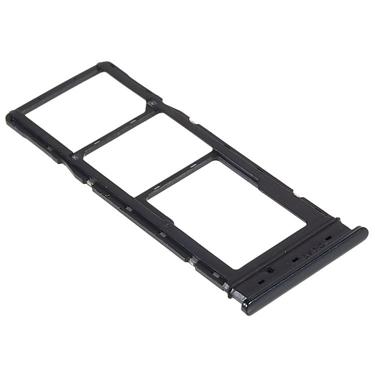 For Tecno Spark 5 Air KD6 Dual SIM Cards + Single SD Card Tray Holder Replacement (without Logo) - Black