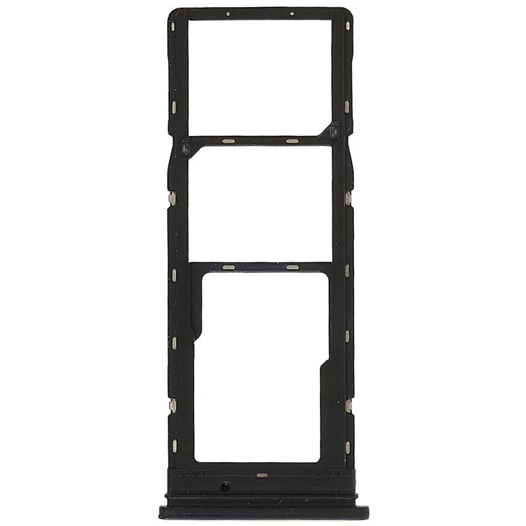 For Tecno Camon 17P CG7 Dual SIM Cards + Single SD Card Tray Holder Replacement (without Logo) - Black