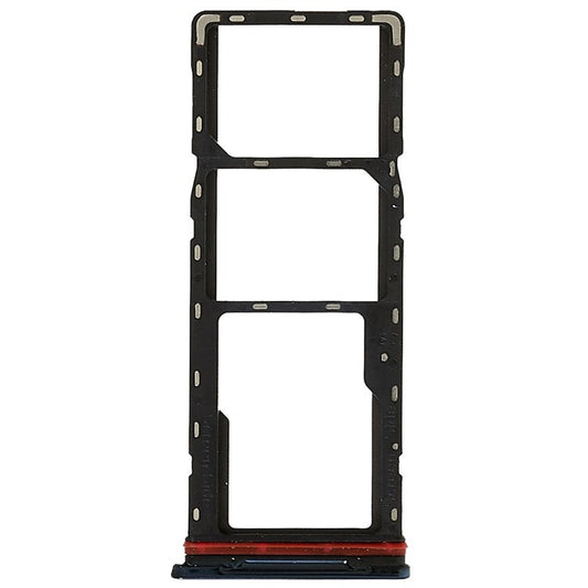 For Tecno Spark 8 KG6, KG6k Dual SIM Cards + Single SD Card Tray Holder Replacement (without Logo) - Blue
