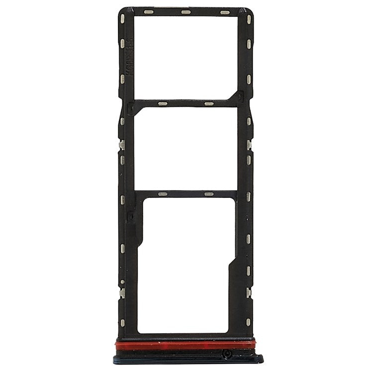 For Tecno Spark 8 KG6, KG6k Dual SIM Cards + Single SD Card Tray Holder Replacement (without Logo) - Blue