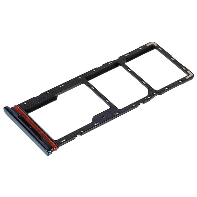 For Tecno Spark 8 KG6, KG6k Dual SIM Cards + Single SD Card Tray Holder Replacement (without Logo) - Blue