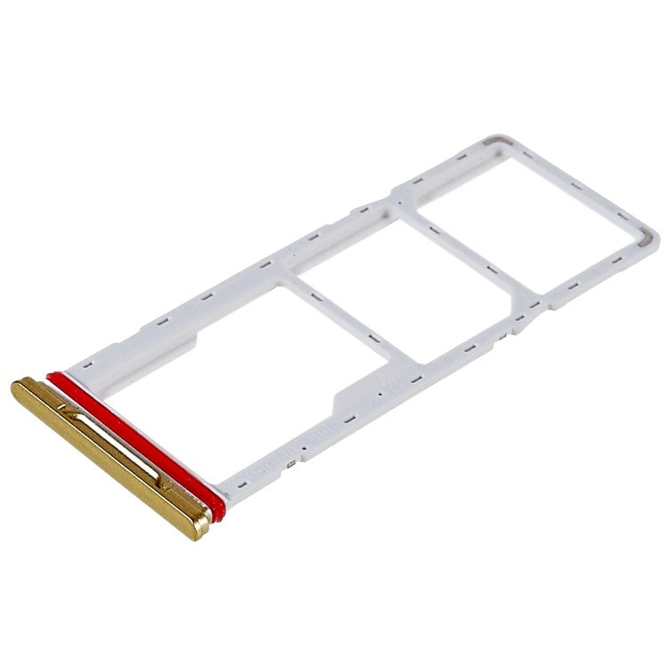 For Tecno Spark 8P KG7H, KG7 Dual SIM Cards + Single SD Card Tray Holder Replacement (without Logo) - Gold