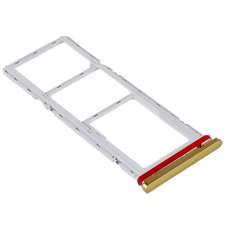 For Tecno Spark 8P KG7H, KG7 Dual SIM Cards + Single SD Card Tray Holder Replacement (without Logo) - Gold
