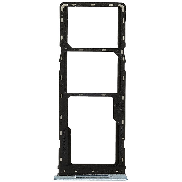 For Infinix Hot 11 X662, X662B Dual SIM Cards + Single SD Card Tray Holder Replacement (without Logo) - Silver