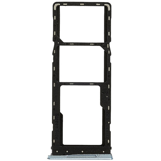For Infinix Hot 11 X662, X662B Dual SIM Cards + Single SD Card Tray Holder Replacement (without Logo) - Silver
