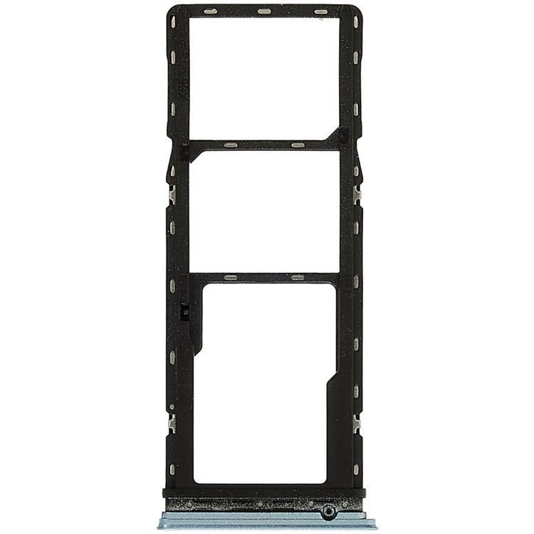 For Infinix Hot 11 X662, X662B Dual SIM Cards + Single SD Card Tray Holder Replacement (without Logo) - Silver