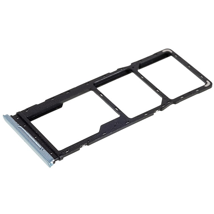For Infinix Hot 11 X662, X662B Dual SIM Cards + Single SD Card Tray Holder Replacement (without Logo) - Silver