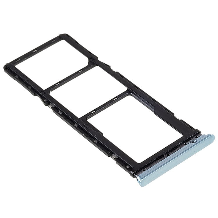 For Infinix Hot 11 X662, X662B Dual SIM Cards + Single SD Card Tray Holder Replacement (without Logo) - Silver
