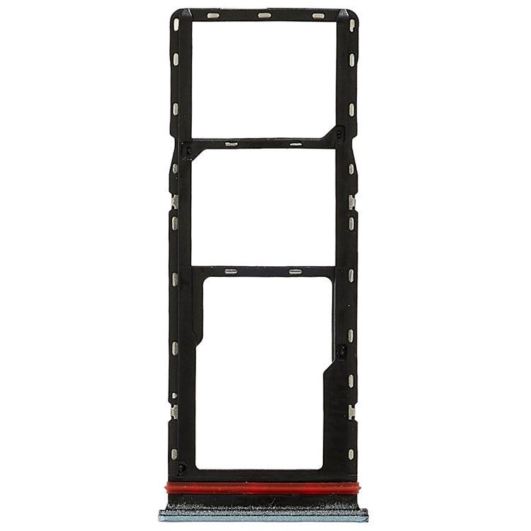 For Infinix Hot 10 Play X688C, X688B Dual SIM Cards + Single SD Card Tray Holder Replacement (without Logo) - Blue