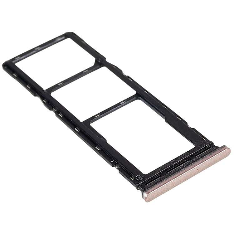 For Infinix Note 10 Pro X695 / Note 10 Pro NFC X695C Dual SIM Cards + Single SD Card Tray Holder Replacement (without Logo) - Pink