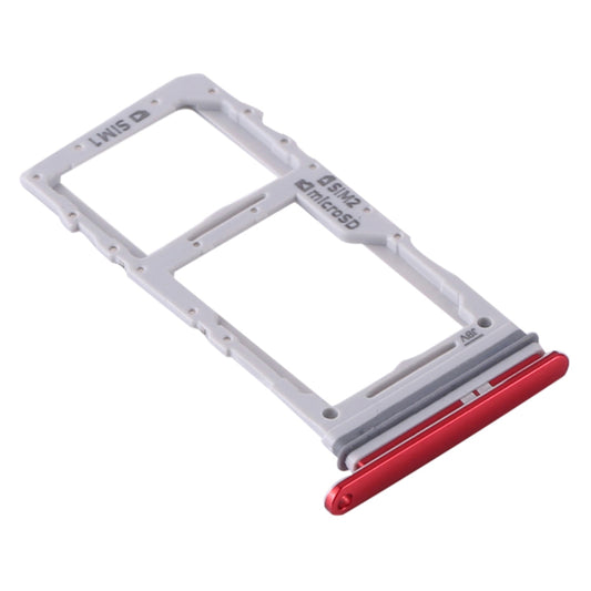 For Samsung Galaxy S20 Plus 4G / 5G / S20 Ultra 4G / 5G OEM Dual SIM Card + SD Card Tray Holder Replacement Part (without Logo) - Red