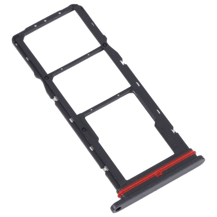 For Motorola Moto G22 4G OEM Dual SIM Card + SD Card Tray Holder Replacement Part (without Logo) - Black