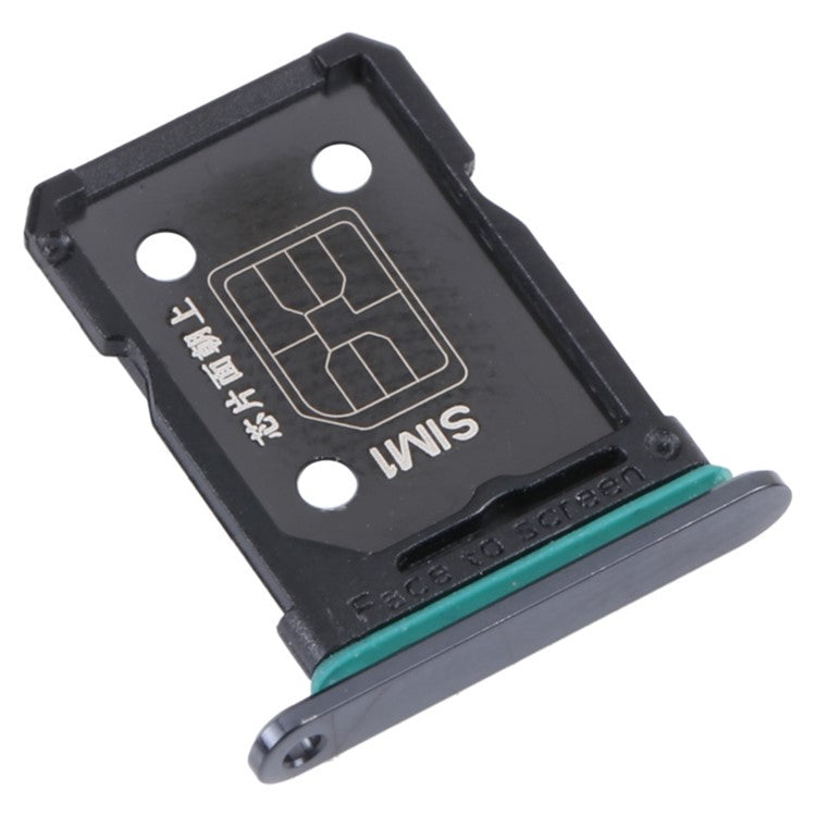 For Oppo Reno7 SE 5G Dual SIM Card Tray Holder Replacement Part (without Logo) - Black