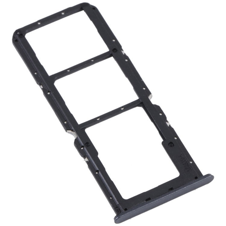 For Realme C30 4G Dual SIM Card + TF Card Tray Holder Replacement Part (without Logo) - Black