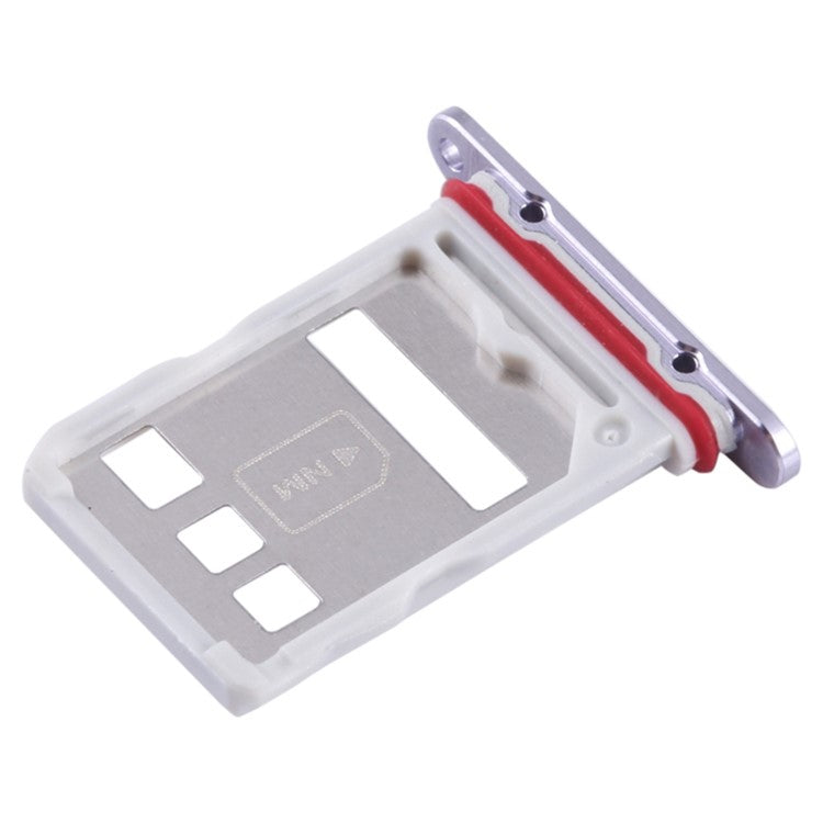For Huawei Mate 50 4G SIM Card Tray Holder Replacement Part (without Logo) - Purple