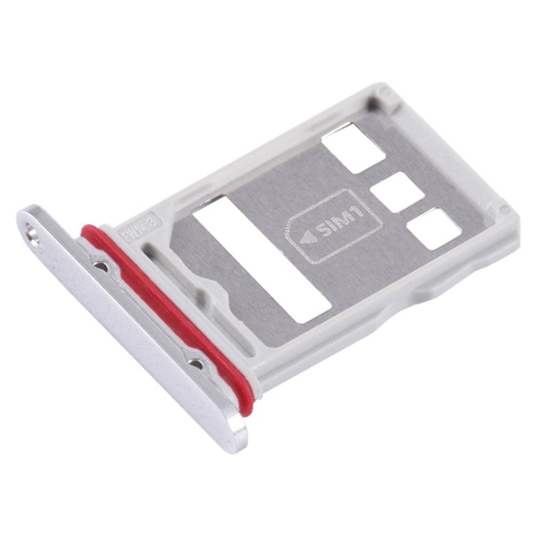 For Huawei Mate 50 4G SIM Card Tray Holder Replacement Part (without Logo) - Silver