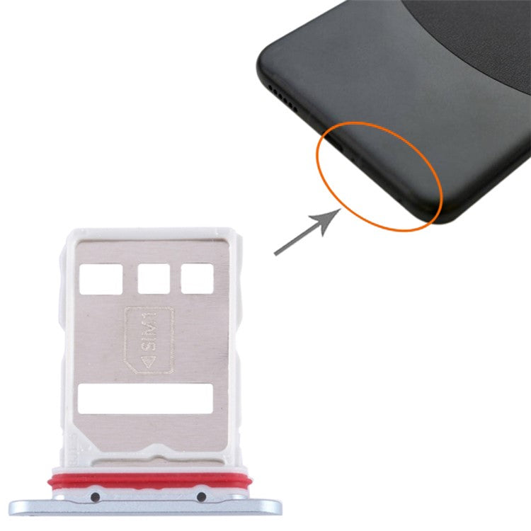 For Huawei Mate 60 SIM Card Tray Holder Replacement Part (without Logo) - Green