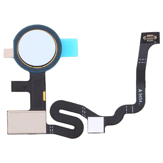 For Google Pixel 4a G025J GA02099 OEM Home Key Fingerprint Button Flexible Cable Replacement Part (without Logo) - Blue