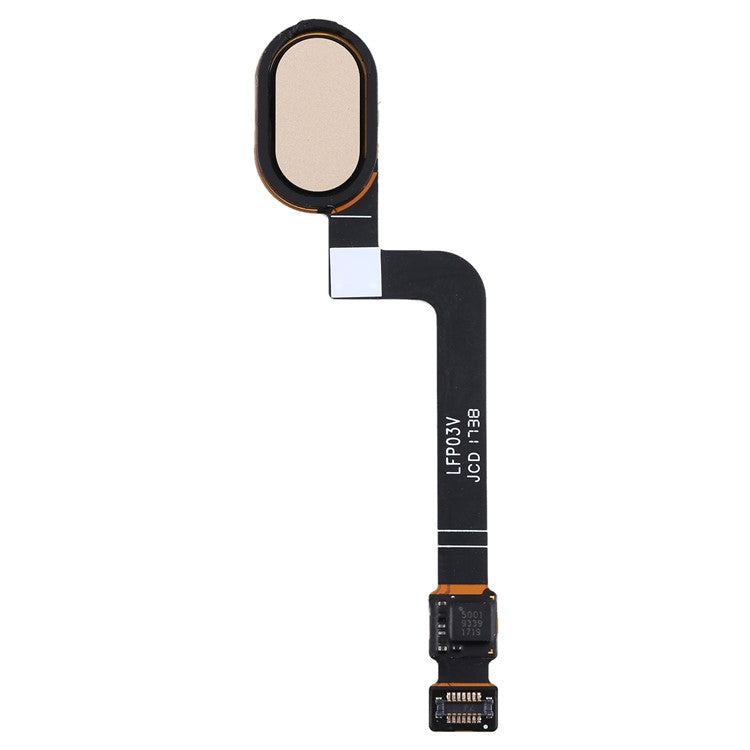 For Motorola Moto G5S OEM Home Key Fingerprint Button Flex Cable Repair Part (without Logo) - Gold