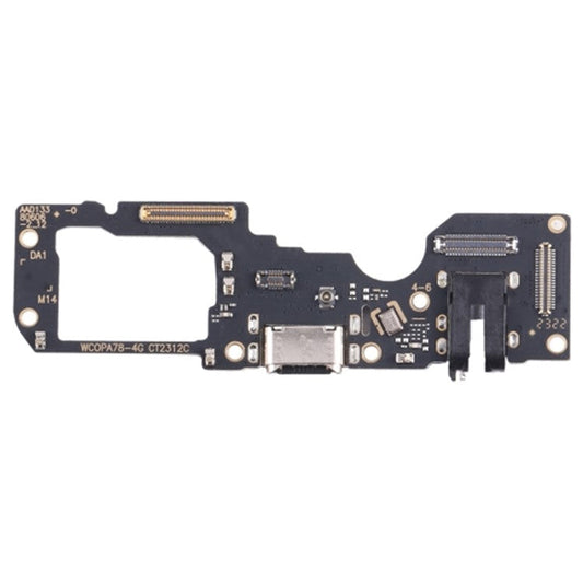 For Oppo A78 4G Dock Connector Charging Port Flex Cable Repair Part (Without Logo)