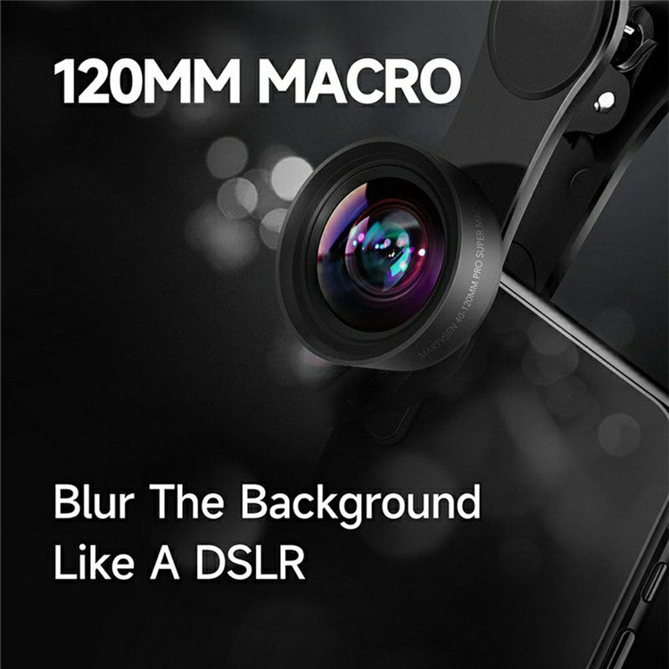 MARTVSEN M1 10X Magnification Smartphone Macro Lens Universal HD Distortion Free Close Up Filter Kit