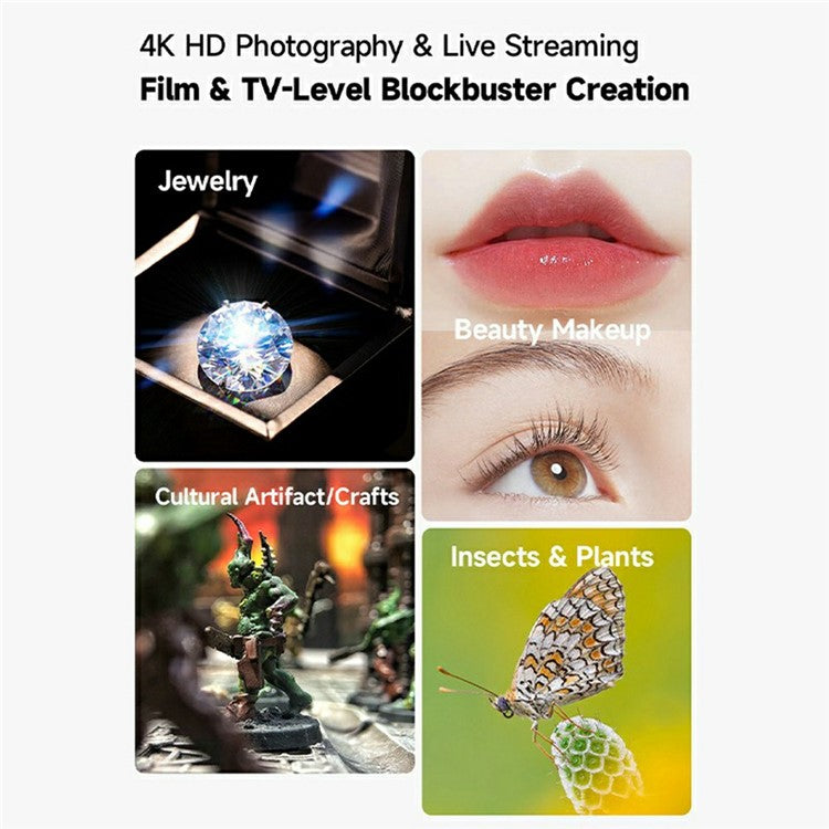 MARTVSEN M1 10X Magnification Smartphone Macro Lens Universal HD Distortion Free Close Up Filter Kit