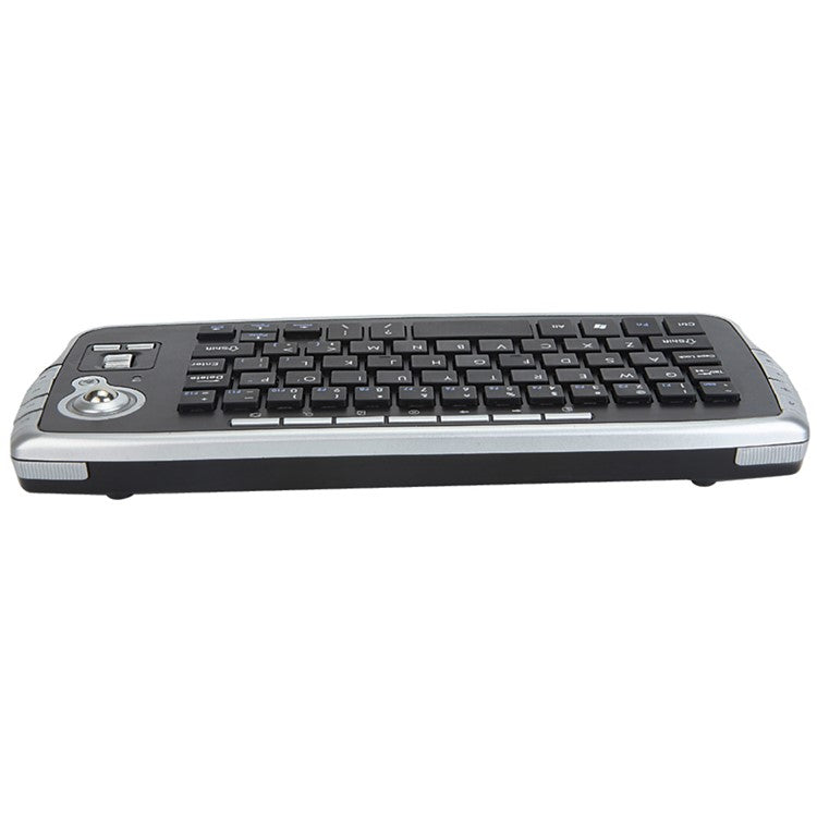 2.4G Wireless Keyboard Multimedia 1200DPI Trackball Air Mouse for Laptop PC - Silver