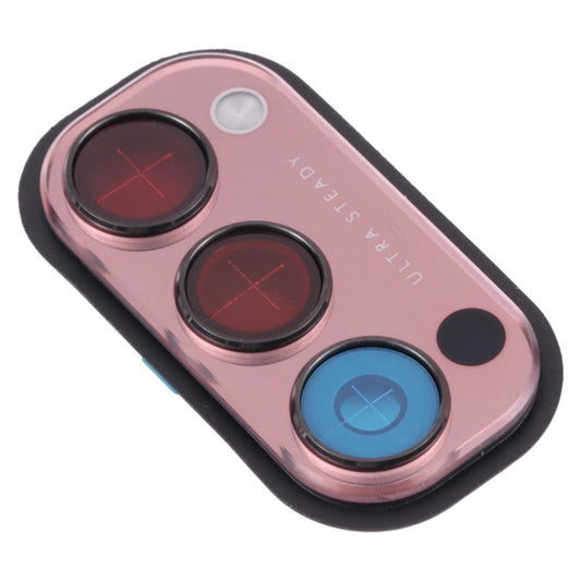 OEM Back Camera Lens Holder Cover with Glass Part (without Logo) for Oppo Reno4 5G PDPM00/PDPT00/CPH2091 - Red
