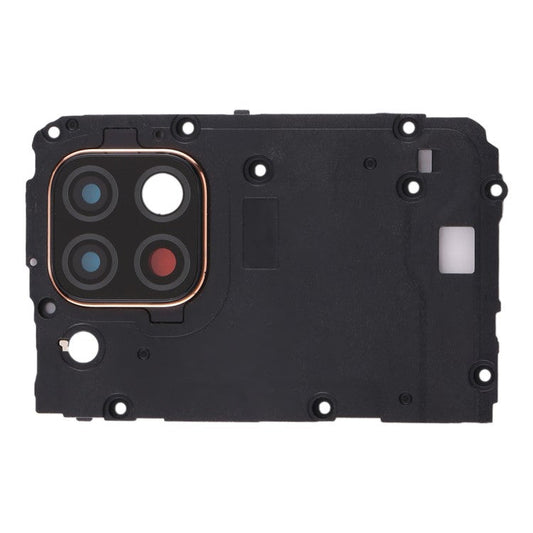 For Huawei P40 lite 4G OEM Mainboard Plate Cover + Camera Lens Ring Cover Part with NFC Function (without Logo) - Black